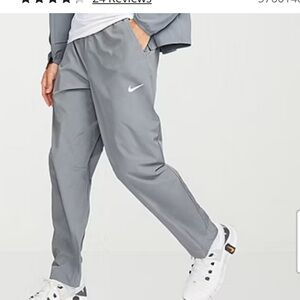 Nike Men's Light Gray Joggers dri fit medium
